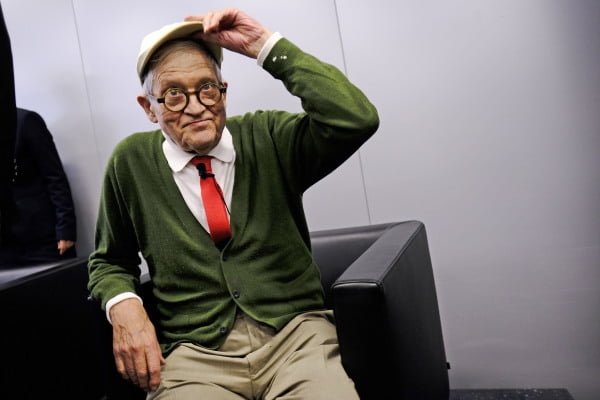 Frankfurt am Main, Hessen, Hesse, Deutschland, Germany. 18.10.2016 EROEFFNUNGS PRESSKONFERENZ MIT DR. JUERGEN BOOS UND HEINRICH RIERHMUELLER SOWIE KUENSTLER DAVID HOCKNEY Flandern und Niederlande sind die Ehrengaeste der Frankfurter Buchmesse 2016. Flanders and Netherlands are the Guest of Honour 2016 at the Frankfurt Book Fair