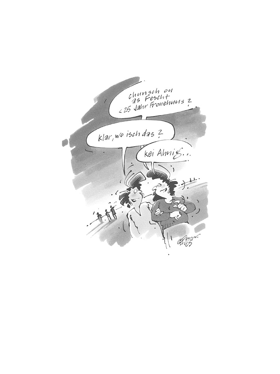 Mit der Fingerspitze gegen die Faust