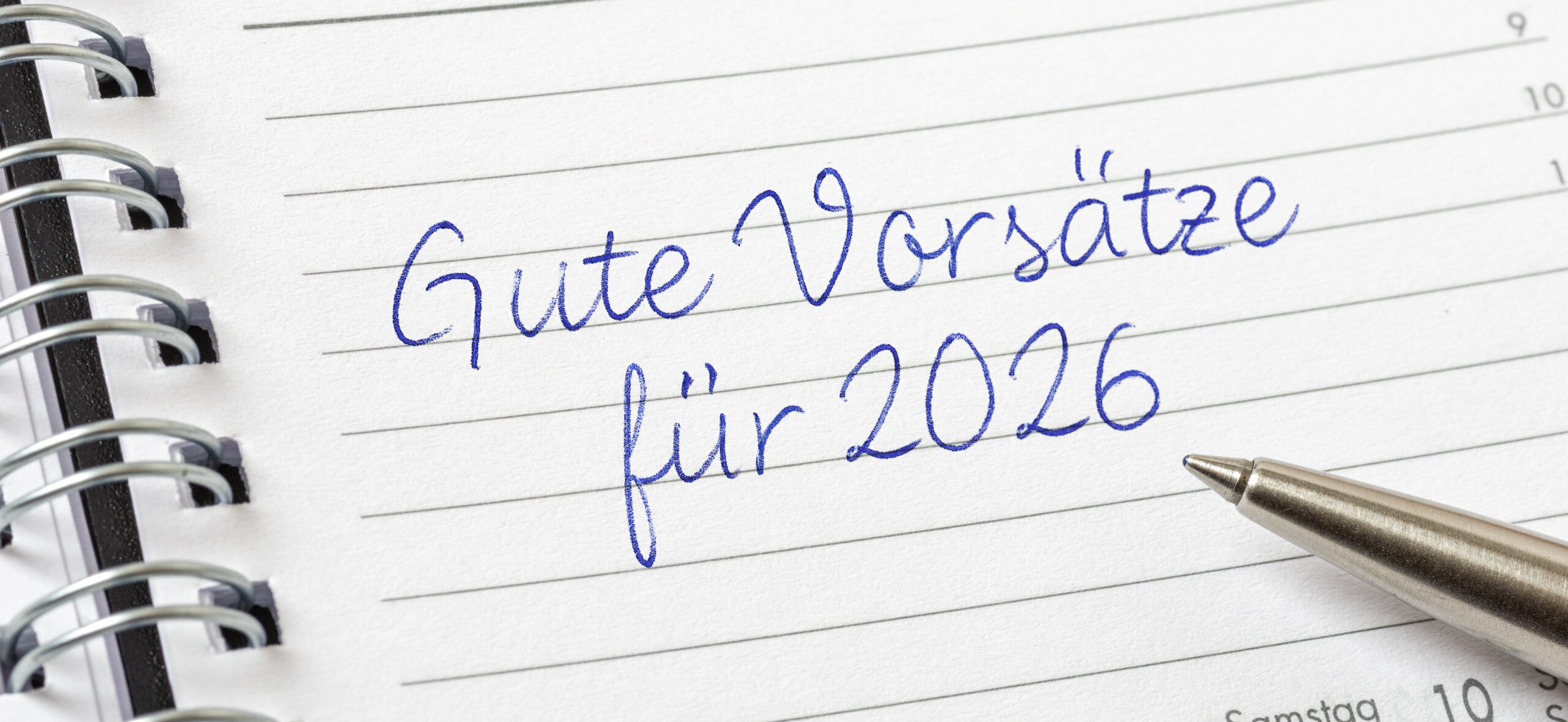 Die guten Vor­sät­ze – weni­ger ist&nbsp;mehr